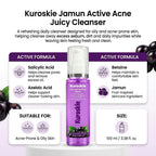 Kuroskie Jamun Active Acne Juicy Cleanser Face Wash - image 7