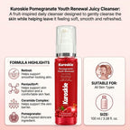 Kuroskie Pomegranate Youth Renewal Juicy Cleanser Face Wash - image 7