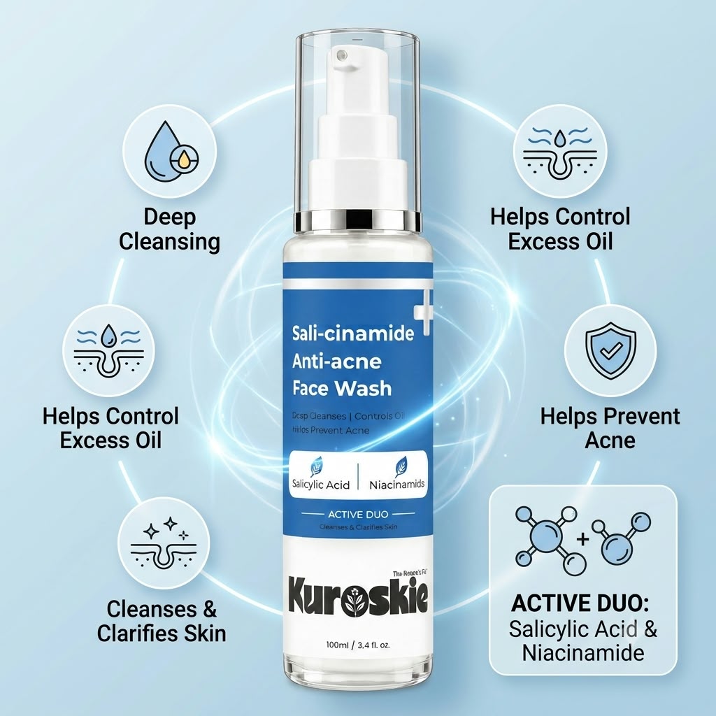 Kuroskie Sali-cinamide Anti-Acne Face Wash - image 3