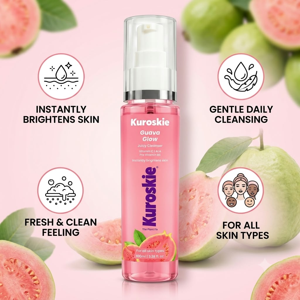 Kuroskie Guava Glow Juicy Cleanser Face Wash - image 3