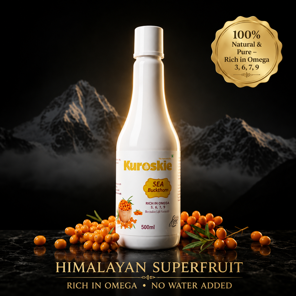 Buy 1 Get 1  Sea Bukthorn Juice - Rich in Omega 7 & Vitamin C - 500 ml