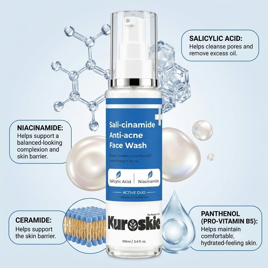 Kuroskie Sali-cinamide Anti-Acne Face Wash - image 4