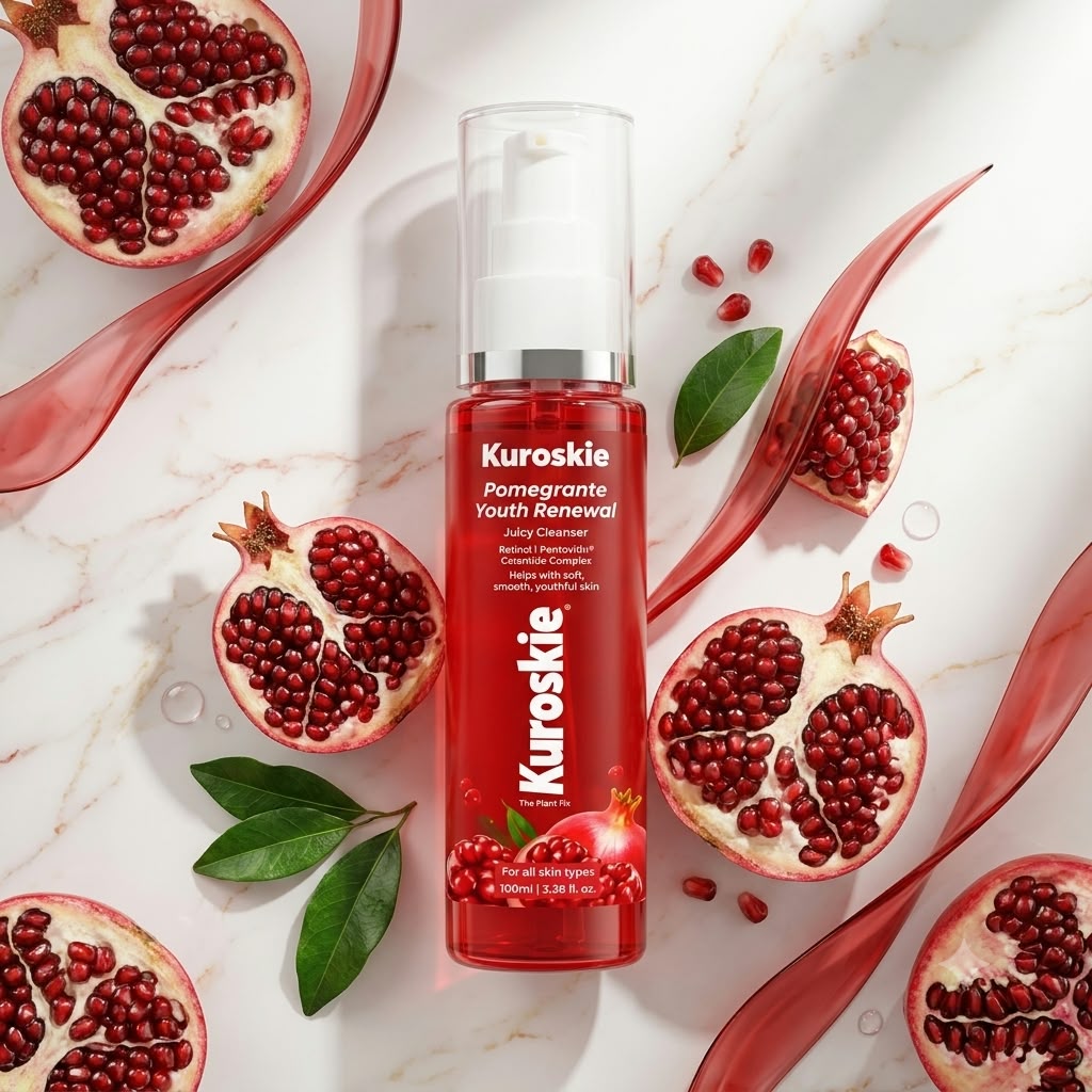 Kuroskie Pomegranate Youth Renewal Juicy Cleanser Face Wash - image 2