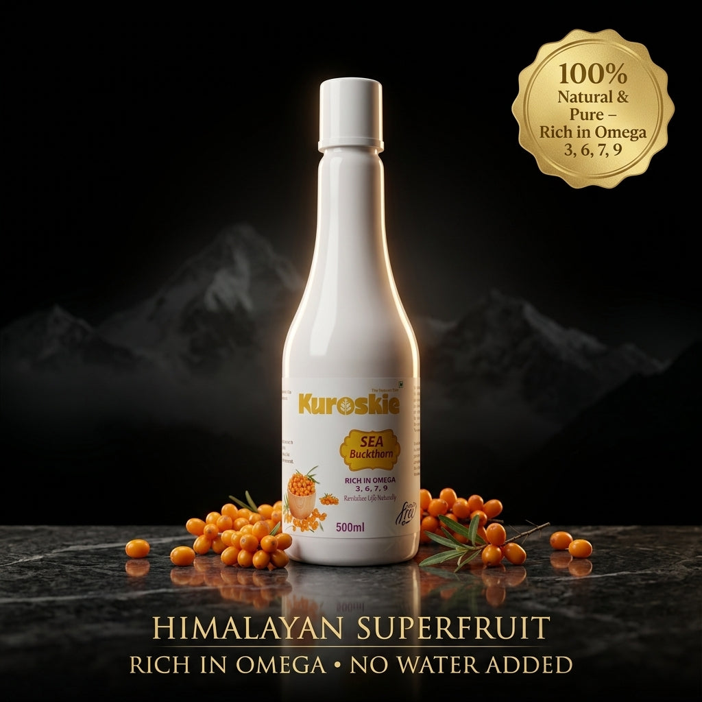 Pack Of 6 Sea Bukthorn Juice - Rich in Omega 7 & Vitamin C - 500 ml