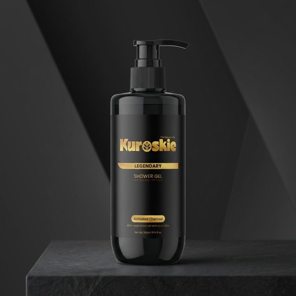 Activated Charcoal Bodywash And Oud White Delux Shower Gel Pack Of 2