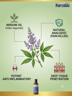 BUY 1 GET 1 KUROSKIE JOINT PAIN RELIEF OIL (100ML) DEEP PENETRATING NIRGUNI FORMULA