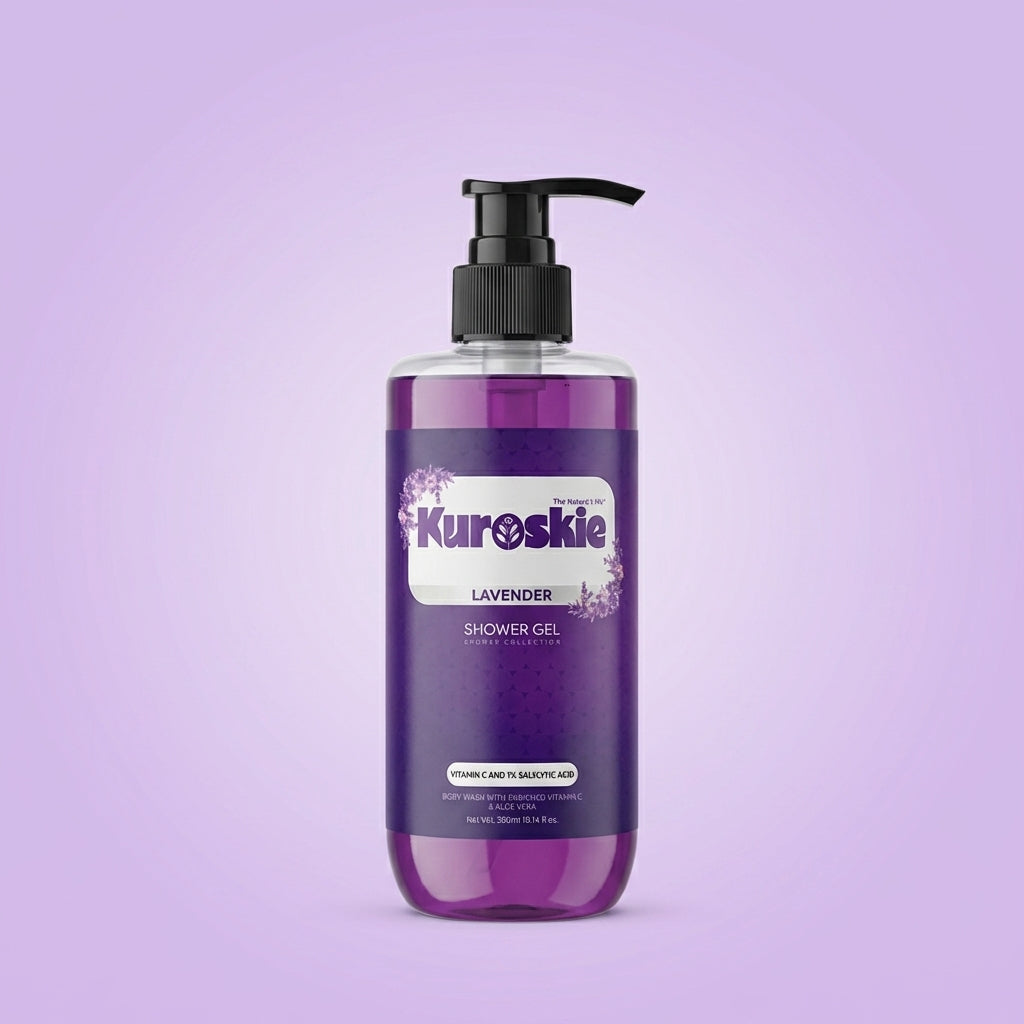 Aqua 1% Salicylic Acid Bodywash And Lavender Shower Gel With Vitamin C And 1%Salicylic Acid Pack Of 2