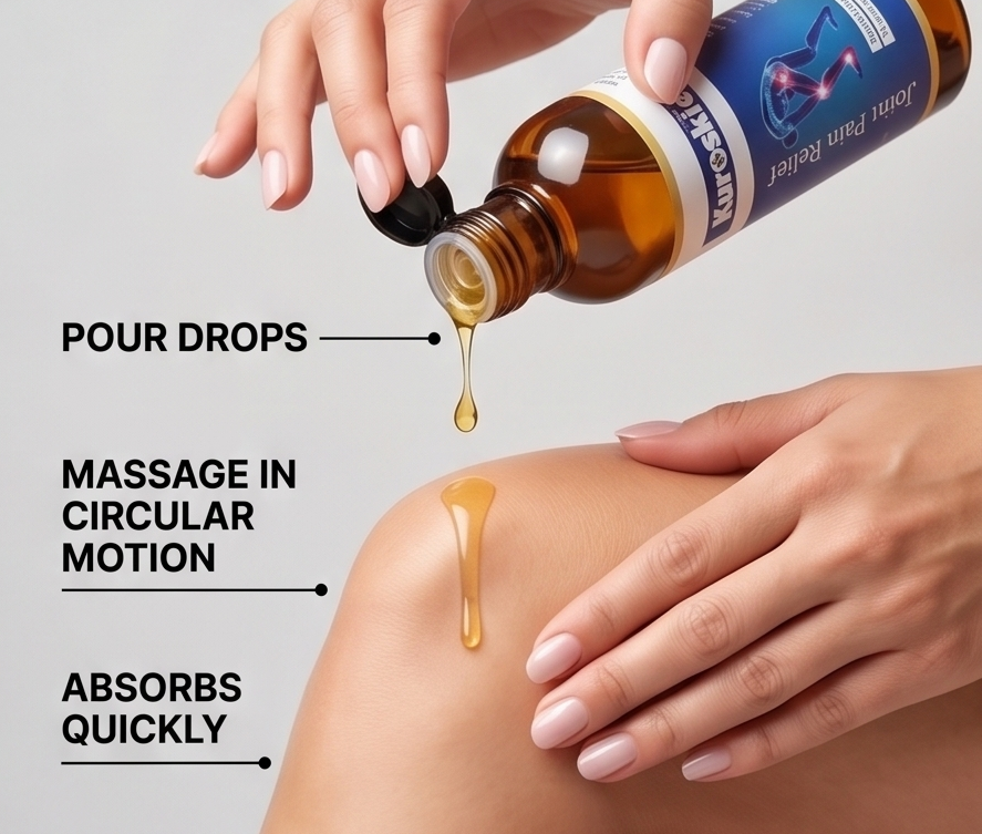 BUY 1 GET 1 KUROSKIE JOINT PAIN RELIEF OIL (100ML) DEEP PENETRATING NIRGUNI FORMULA