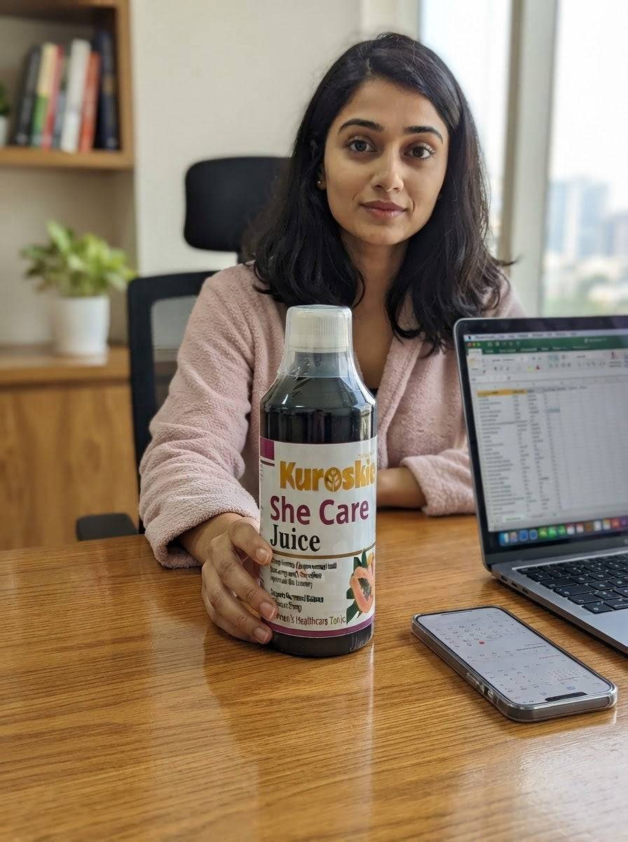 She Care Ayurvedic Juice | PCOS, PCOD & Period Pain Relief | Only For Women | 500ML