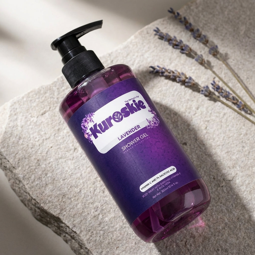 Aqua 1% Salicylic Acid Bodywash And Lavender Shower Gel With Vitamin C And 1%Salicylic Acid Pack Of 2