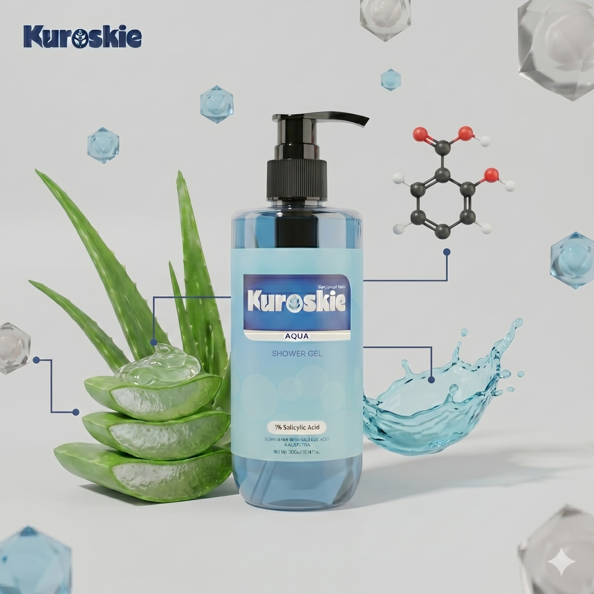 Aqua 1% Salicylic Acid Bodywash