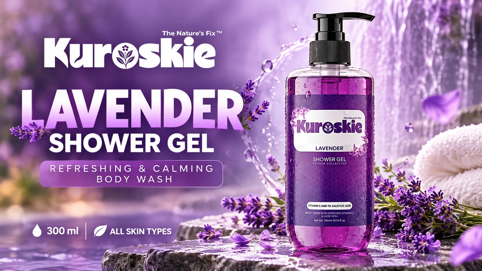 Kuroskie Lavender Shower Gel