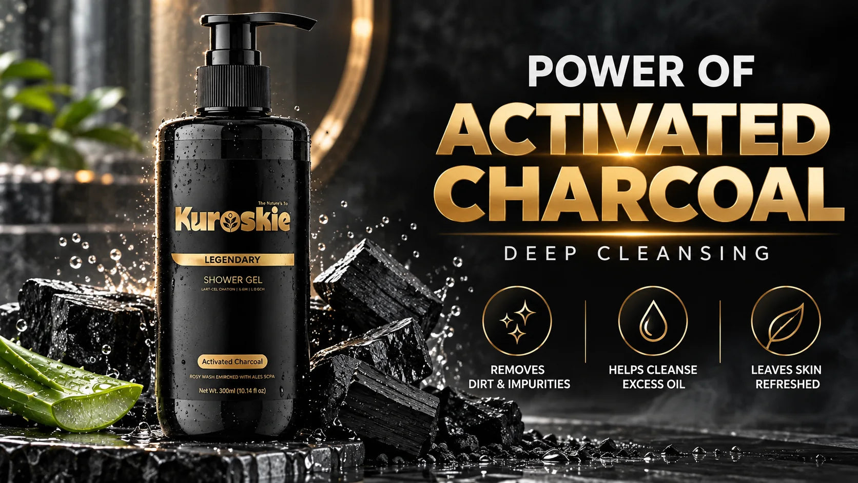 Activated Charcoal Bodywash - brand image 2