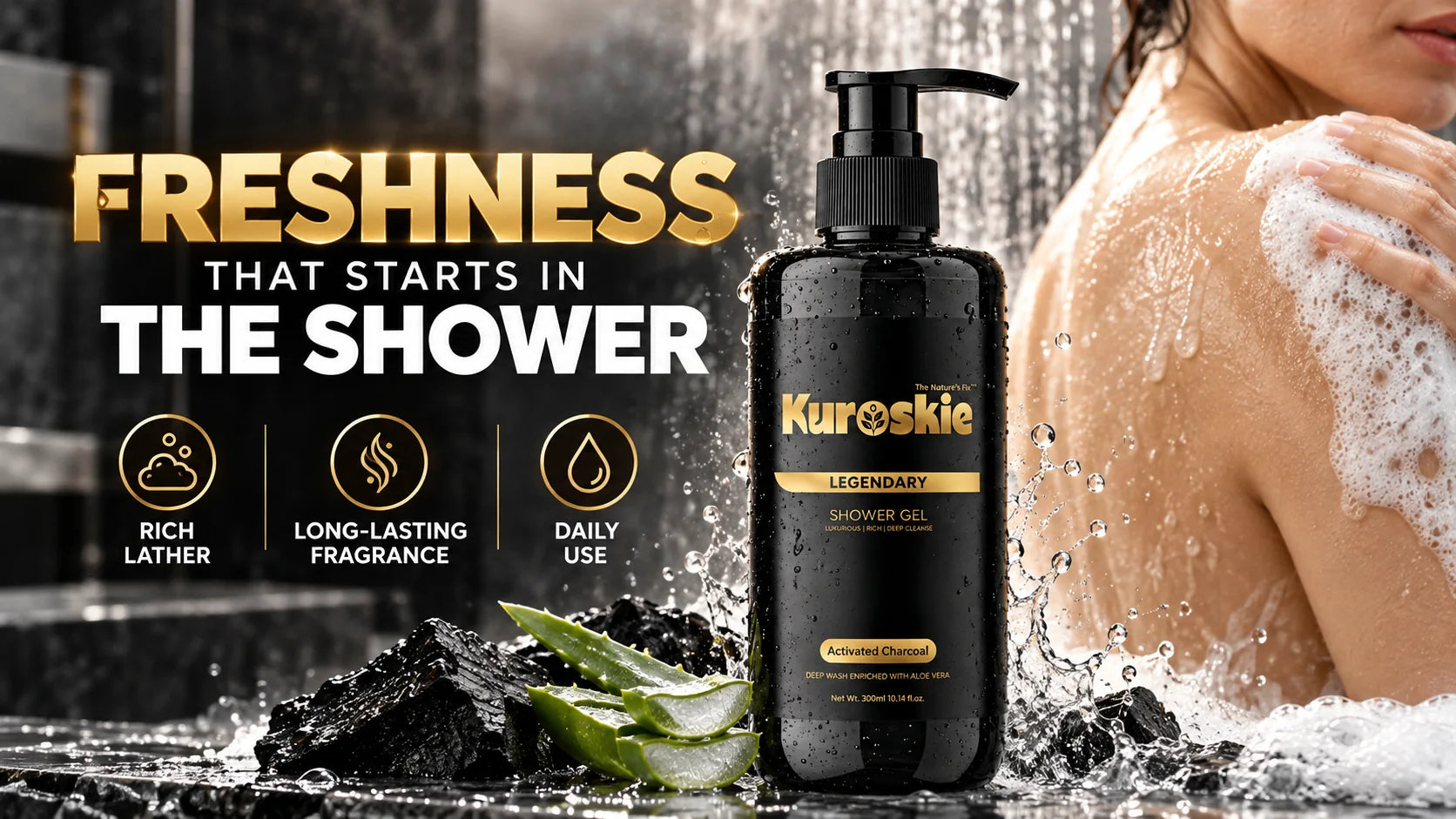 Activated Charcoal Bodywash - brand image 3