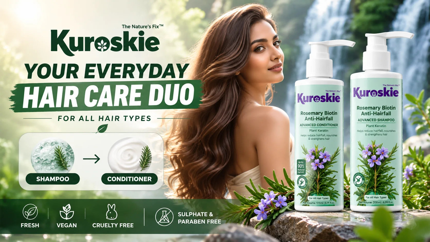 Rosemary Biotin Shampoo and Condition with Plant Keratin combo - brand image 5