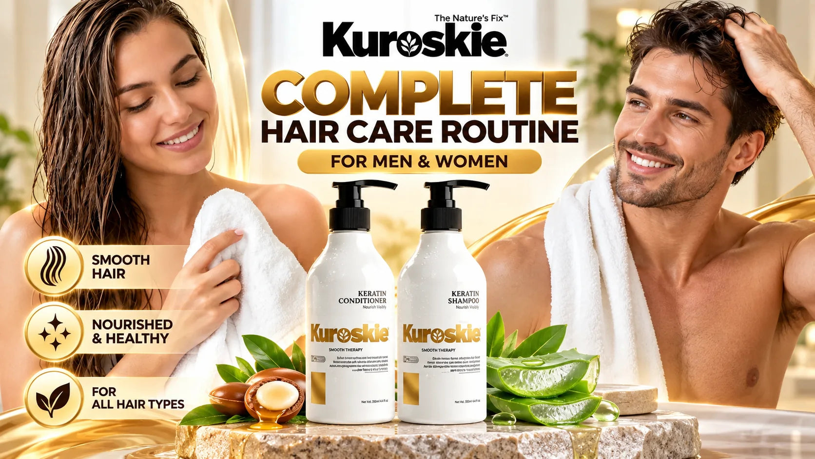 Keratin Protiien Smooth Therapy Shampoo And Keratin Protien Conditioner Pack Of 2 - brand image 5