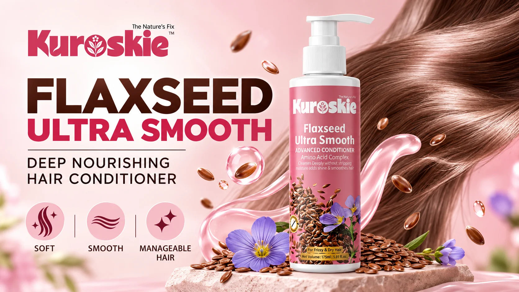 Flaxseed Ultra Smooth Conditioner - brand image 1