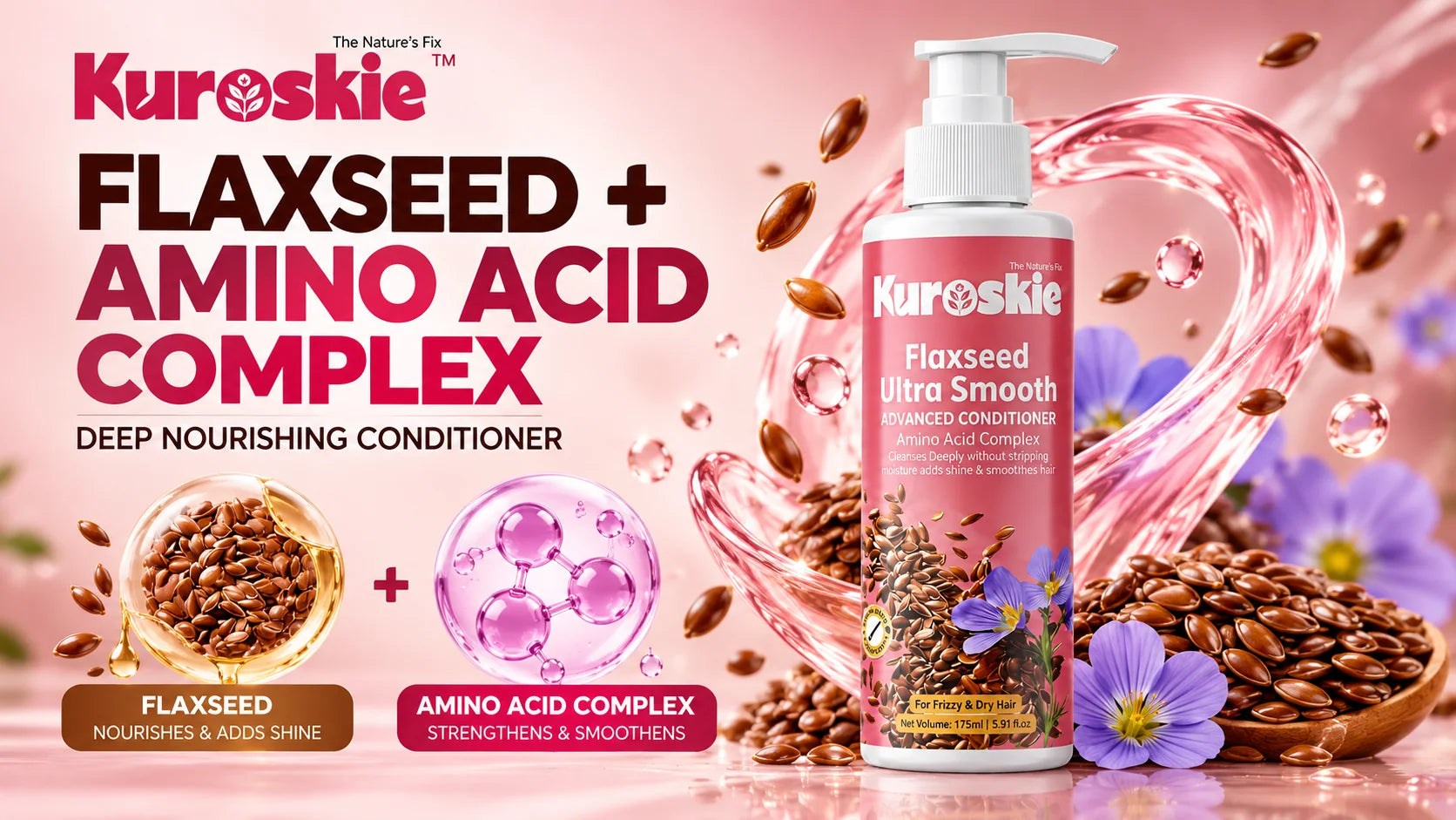 Flaxseed Ultra Smooth Conditioner - brand image 2