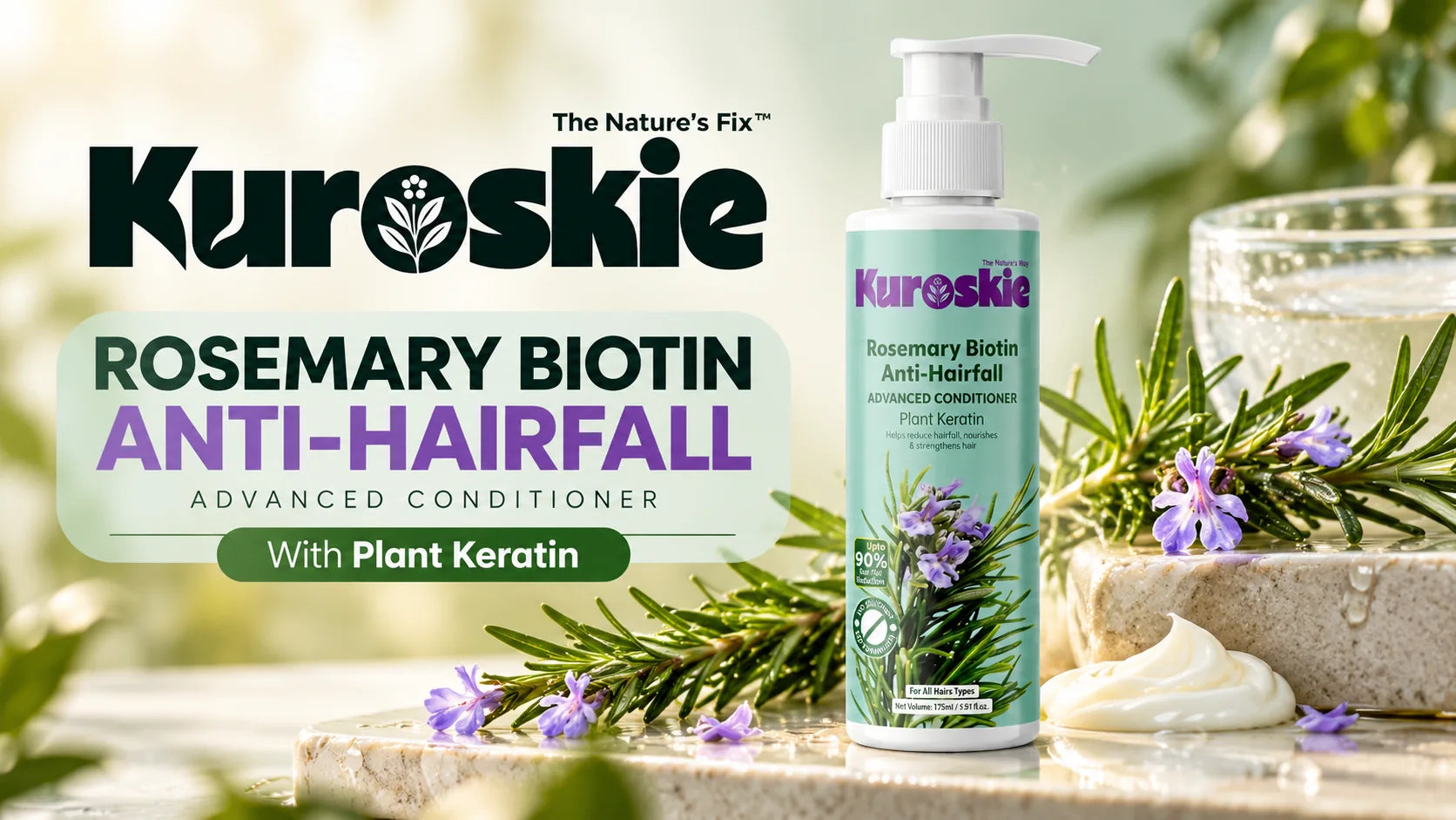 Rosemary Biotin Anti-Hairfall Advanced Conditioner Plant Keratin - brand image 1