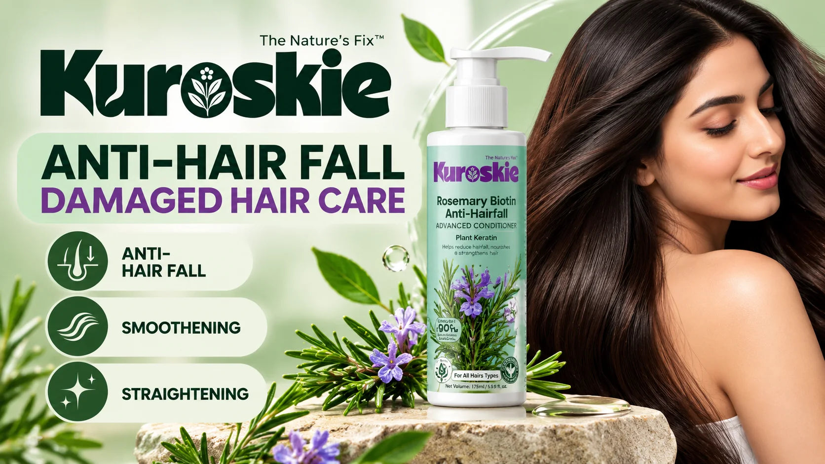 Rosemary Biotin Anti-Hairfall Advanced Conditioner Plant Keratin - brand image 3