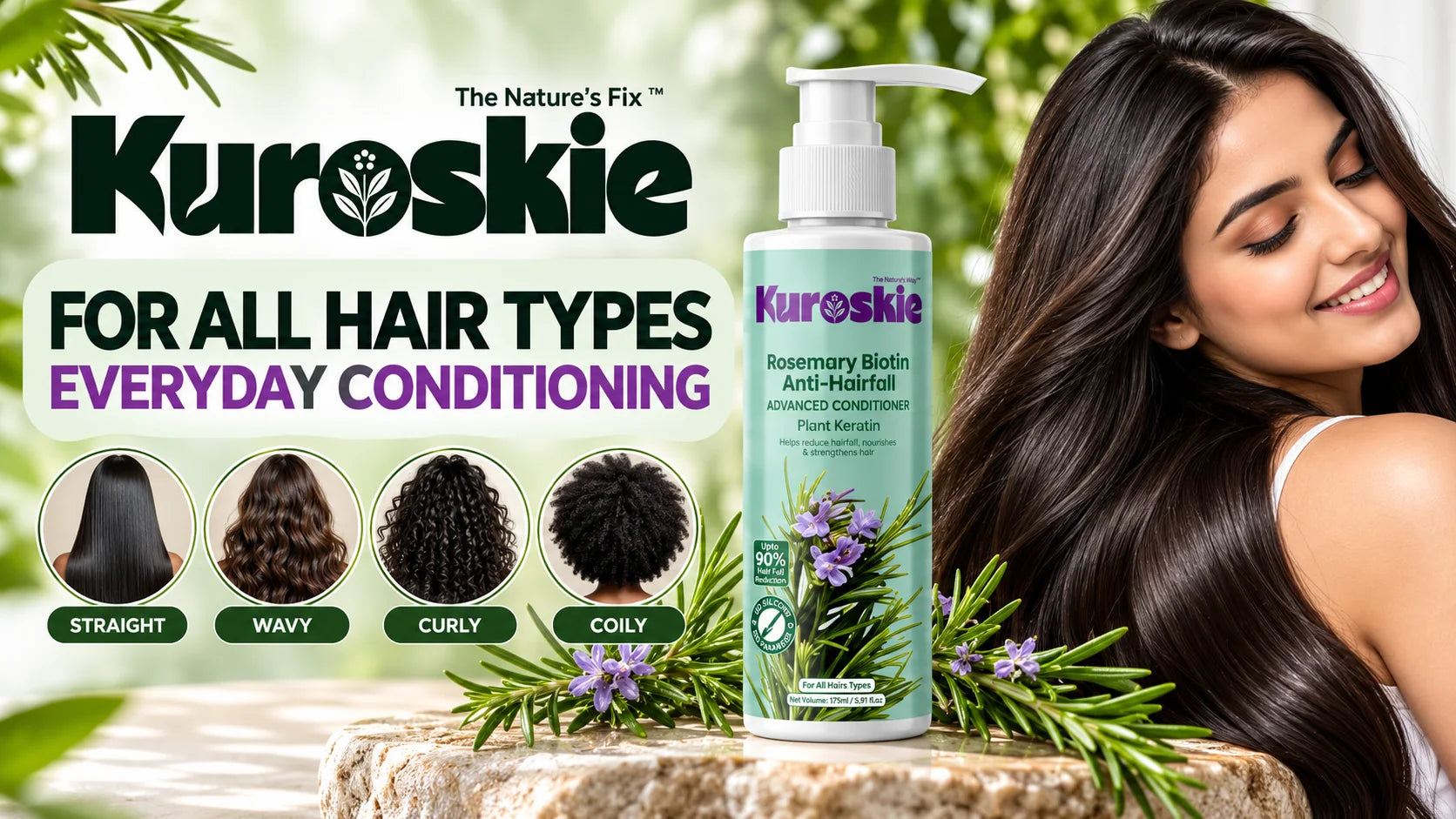 Rosemary Biotin Anti-Hairfall Advanced Conditioner Plant Keratin - brand image 5