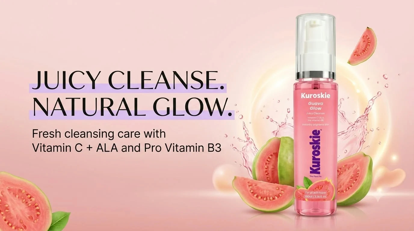 Guava Glow Juicy Cleanser Face Wash with Vitamin C, ALA & Pro-Vitamin B3 - 100 ml - brand image 1