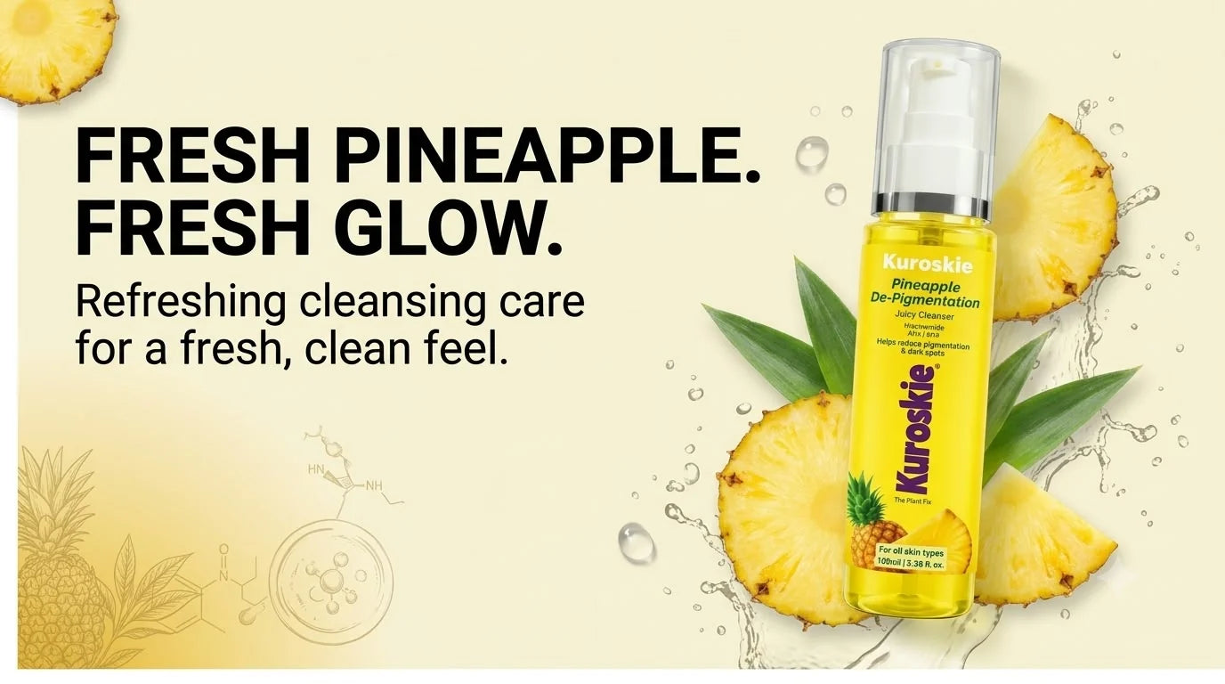 Pineapple De-Pigmentation Juicy Cleanser Face Wash with Niacinamide, AHA & BHA - 100 ml - brand image 1