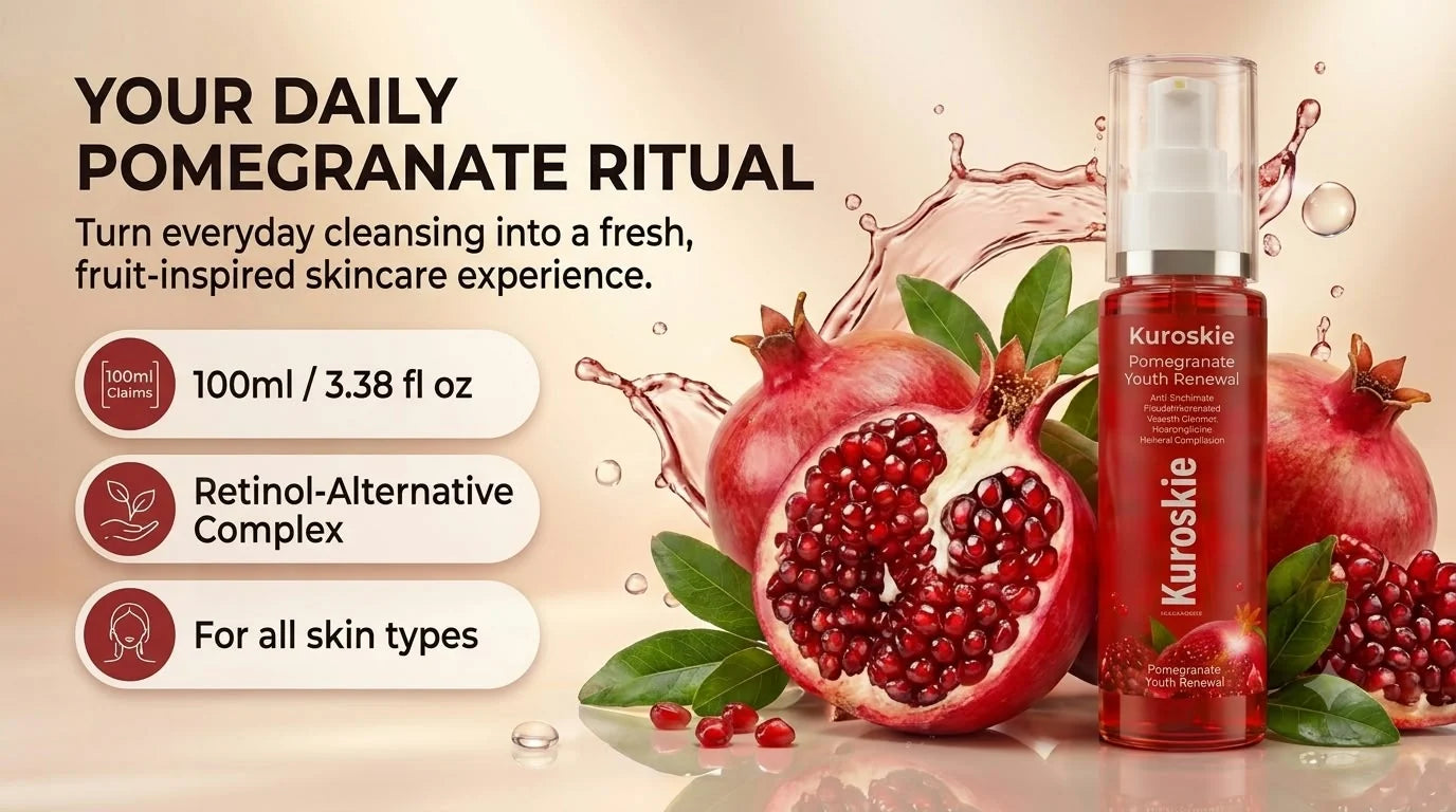 Pomegranate Youth Renewal Juicy Cleanser Face Wash with Retinol, Pentavitin & Ceramide Complex - 100 ml - brand image 2