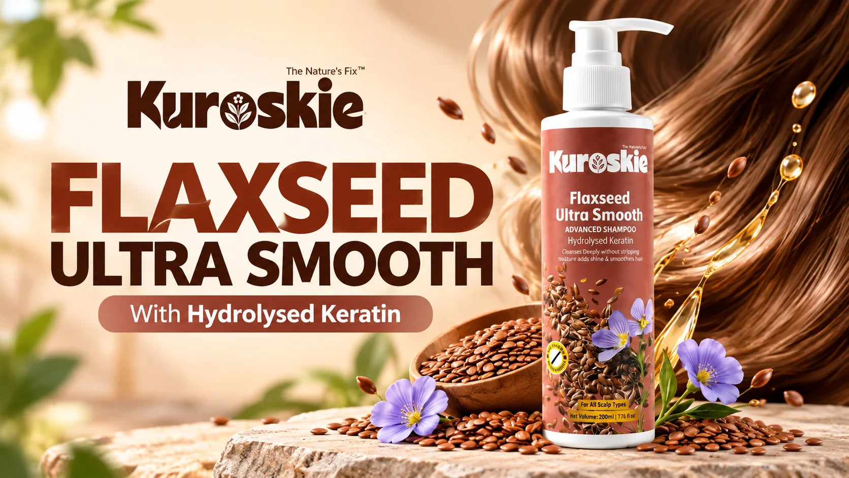 Flaxseed Ultra Smooth Shampoo - brand image 1
