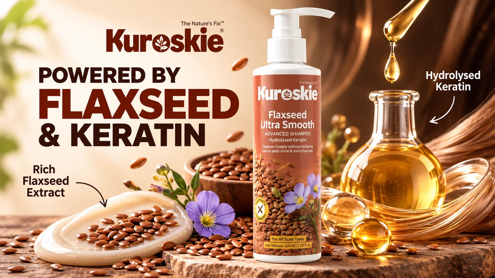 Flaxseed Ultra Smooth Shampoo - brand image 2