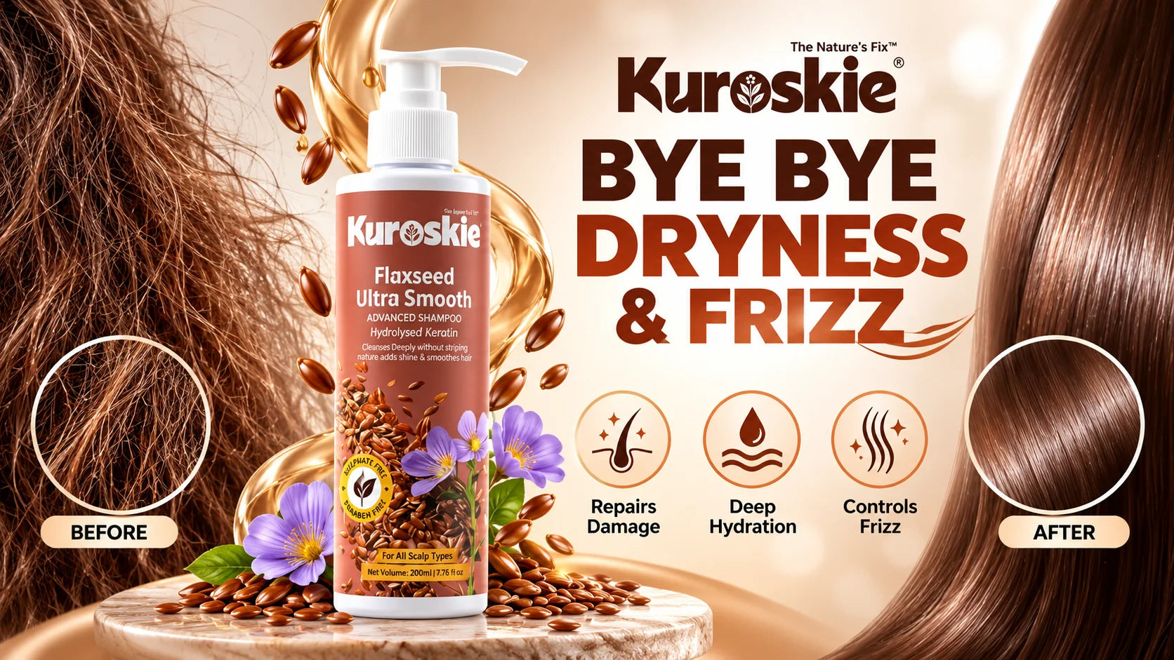 Flaxseed Ultra Smooth Shampoo - brand image 3