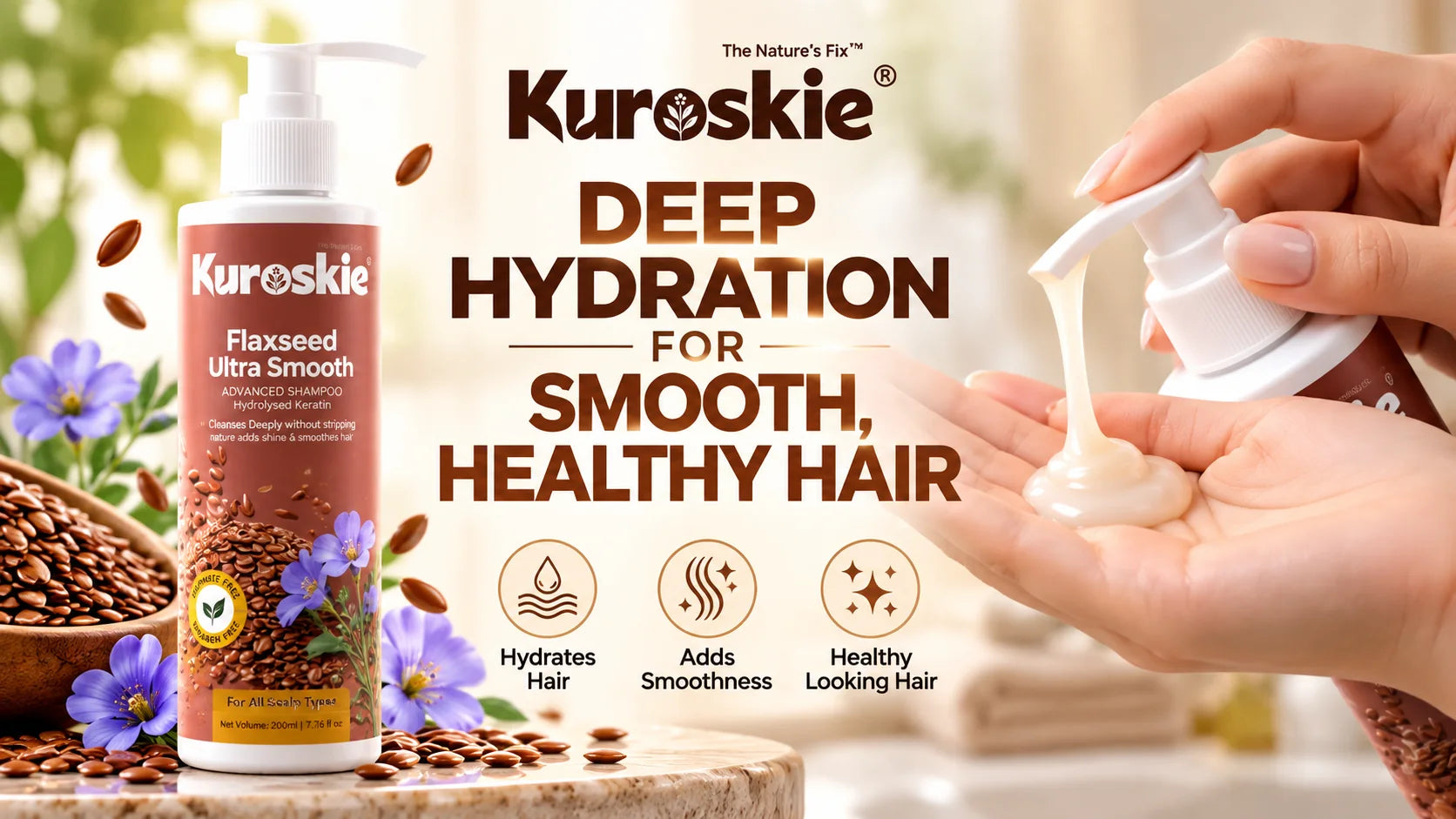 Flaxseed Ultra Smooth Shampoo - brand image 4