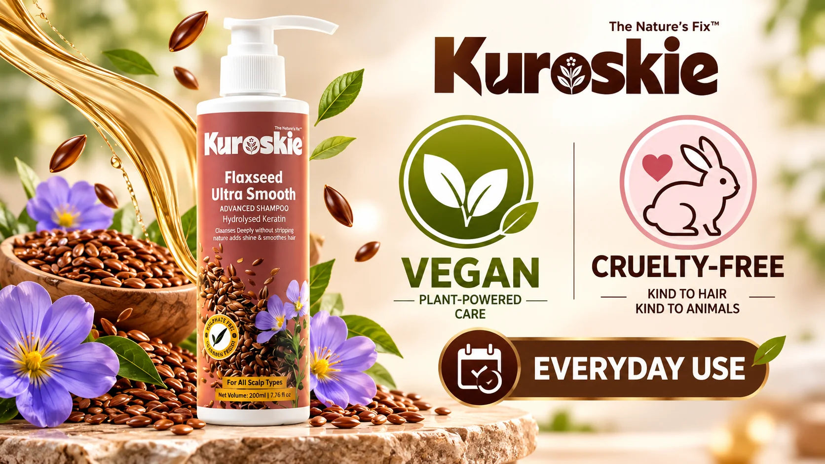 Flaxseed Ultra Smooth Shampoo - brand image 5