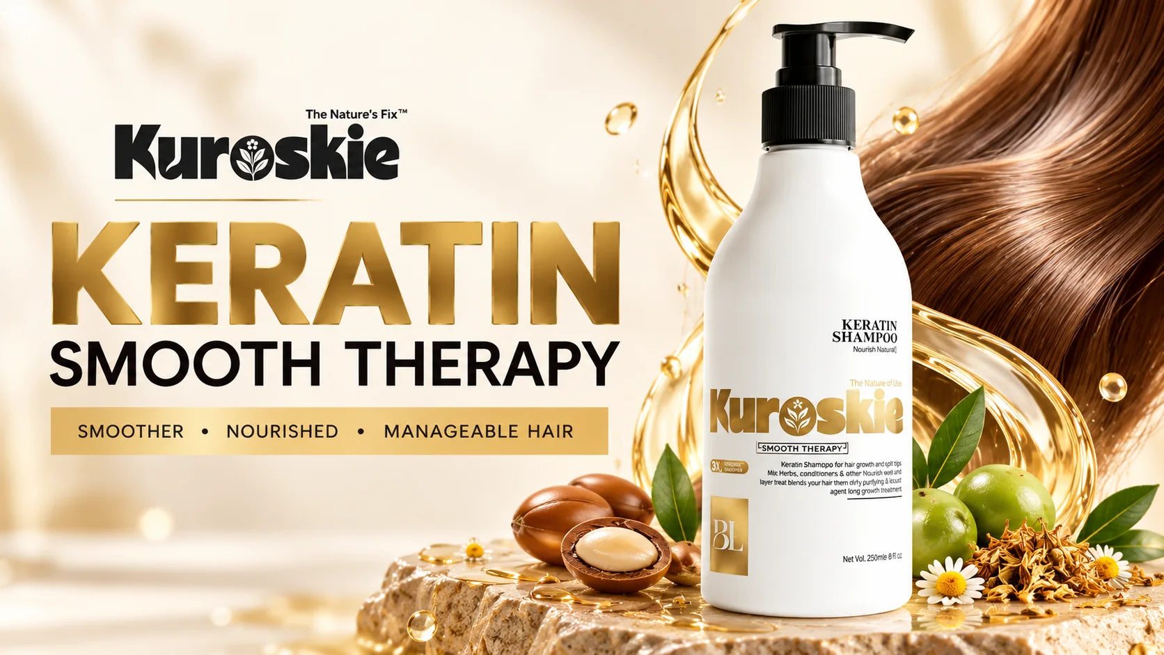 Keratin Protiien Smooth Therapy Shampoo - brand image 1
