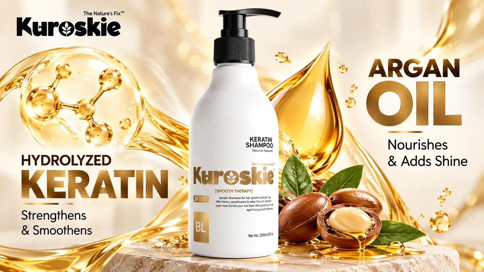 Keratin Protiien Smooth Therapy Shampoo - brand image 2