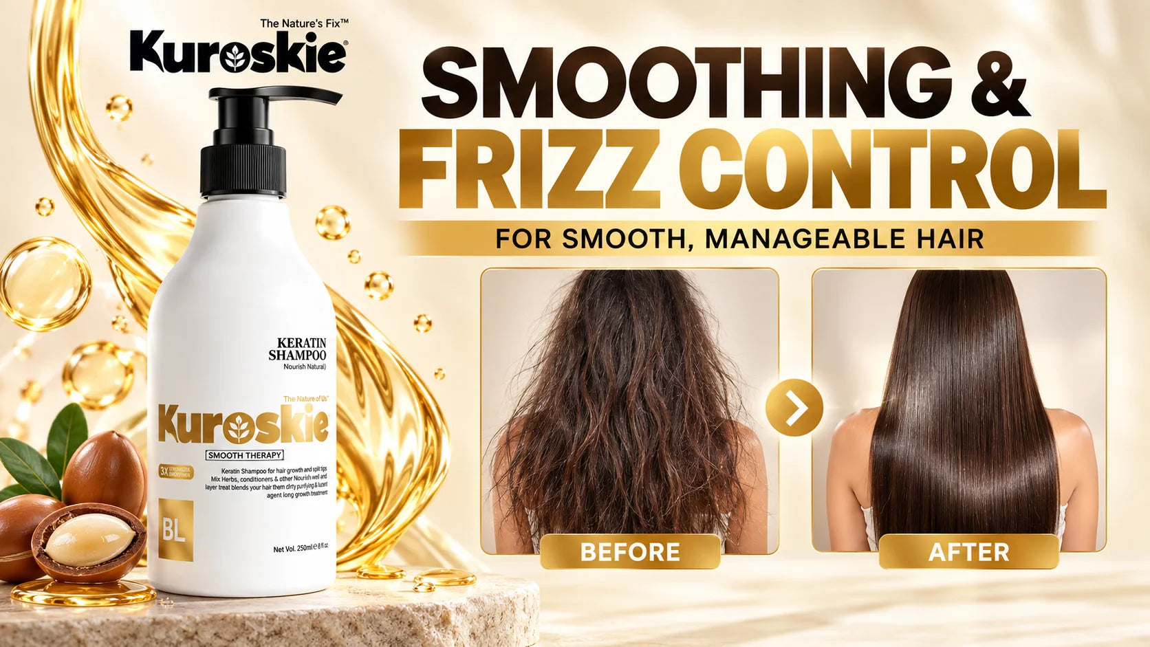 Keratin Protiien Smooth Therapy Shampoo - brand image 3