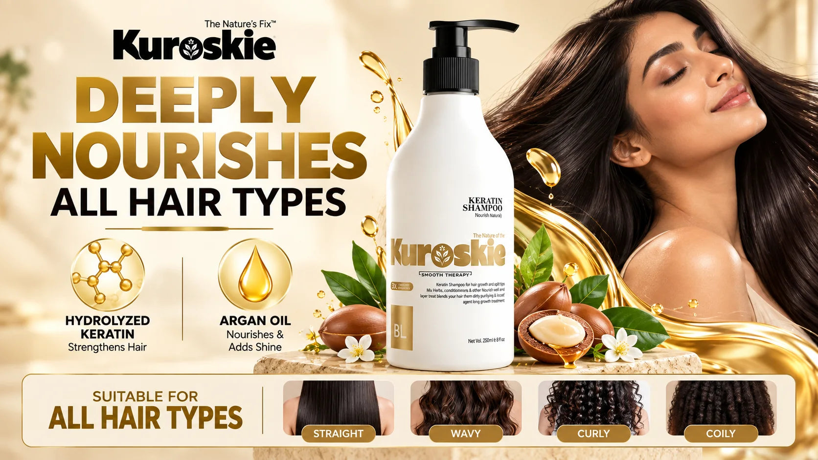 Keratin Protiien Smooth Therapy Shampoo - brand image 4