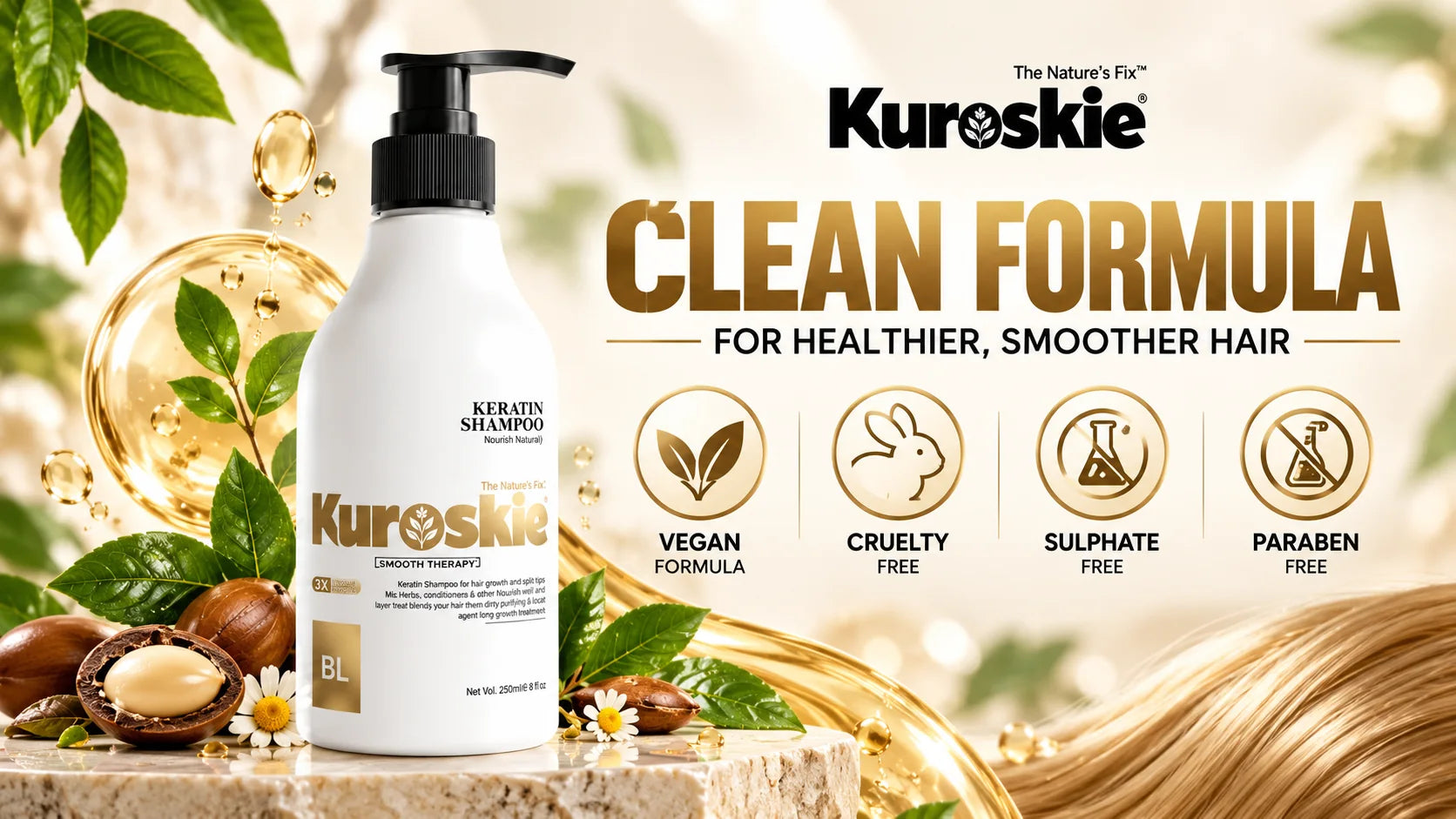 Keratin Protiien Smooth Therapy Shampoo - brand image 5